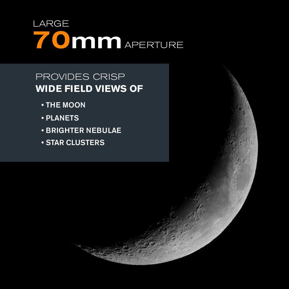 Celestron Powerseeker 70AZ Refractor Telescope - Excellent for Beginners with lots of Freebies 4 - Huligun.com Celestron Powerseeker 70AZ Refractor Telescope - Excellent for Beginners with lots of Freebies - Image 4