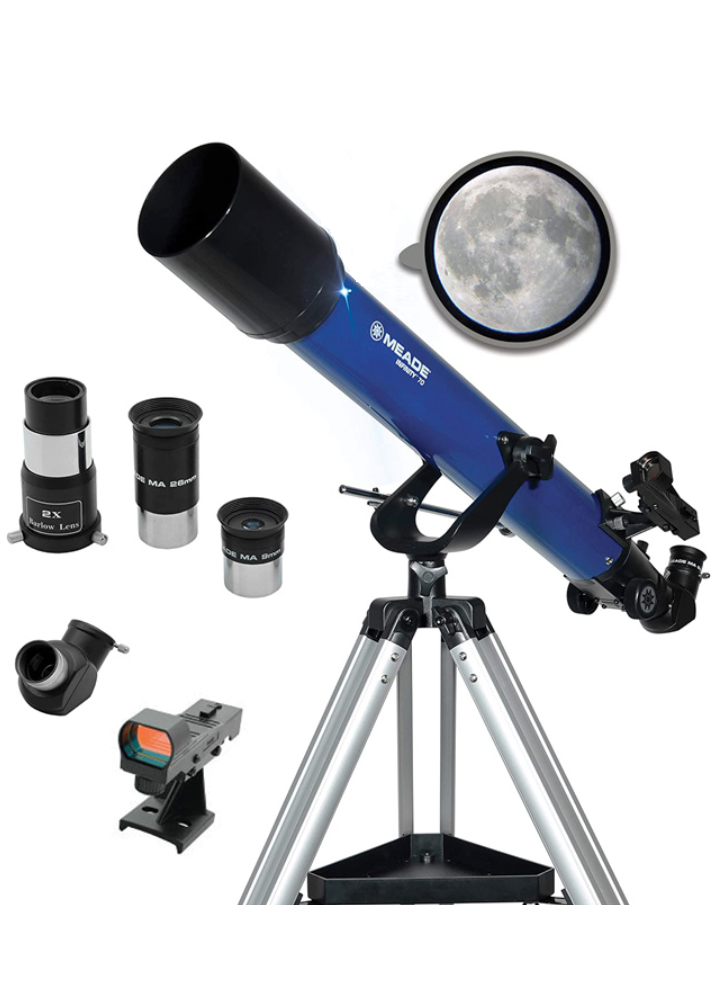 Meade 70AZ Refractor Telescope - Excellent for Beginners and Loaded with Accessories 1 - Huligun.com Meade 70AZ Refractor Telescope - Excellent for Beginners and Loaded with Accessories