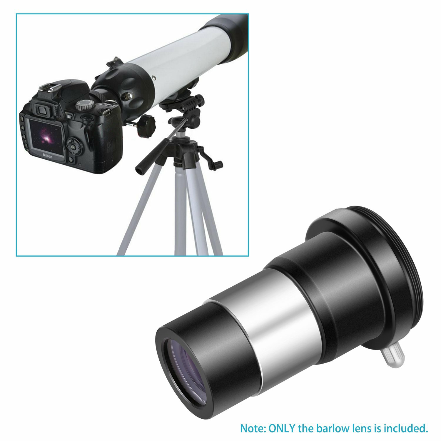 2X Barlow Lens Fully Multi Coated (FMC) With inbuilt T-Adaptor Threads 3 - Huligun.com 2X Barlow Lens Fully Multi Coated (FMC) With inbuilt T-Adaptor Threads - Image 3