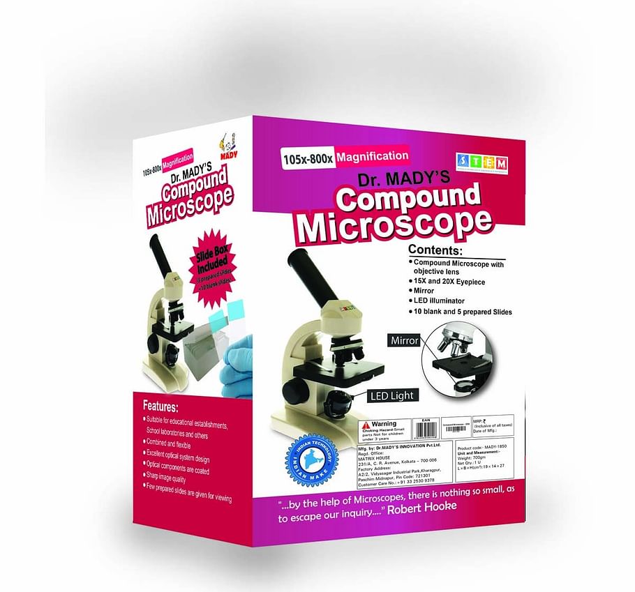 Dr Mady's Compound Microscope 105-800x Magnification! 2 - Huligun.com Dr Mady's Compound Microscope 105-800x Magnification! - Image 2