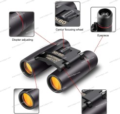 Sakura 8x21 Compact Pocket Binocular Roof Prisms for Kids 6 - Huligun.com Sakura 8x21 Compact Pocket Binocular Roof Prisms for Kids - Huligun.com