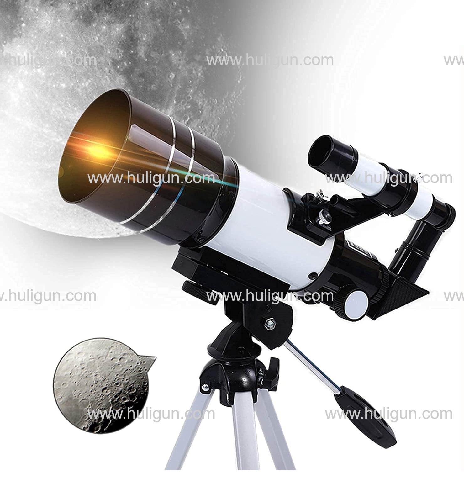 F30070M New Table Top Short Tube Refractor Telescope (Generic) 1 - Huligun.com F30070M New Table Top Short Tube Refractor Telescope (Generic)