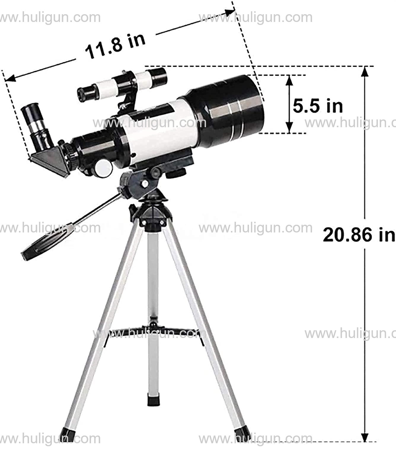 F30070M New Table Top Short Tube Refractor Telescope (Generic) 2 - Huligun.com F30070M New Table Top Short Tube Refractor Telescope (Generic) - Image 2
