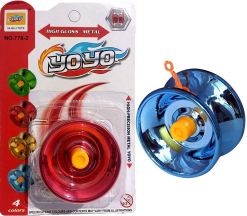 Metal Yo Yo For Kids - High Glossy YoYo (Color as per Availability)