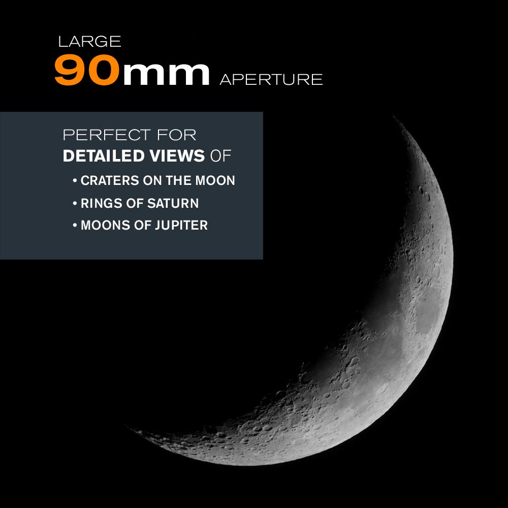Celestron Astromaster 90EQ Refractor Telescope 5 - Huligun.com Celestron Astromaster 90EQ Refractor Telescope - Image 5