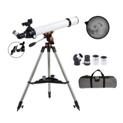Bestseller 70mm 70AZ Refractor Telescope with Stainless Steel Tripod Heavy Duty Mount and Premium Bag 9 - Huligun.com Bestseller 70mm 70AZ Refractor Telescope with Stainless Steel Tripod Heavy Duty Mount and Premium Bag - Huligun.com