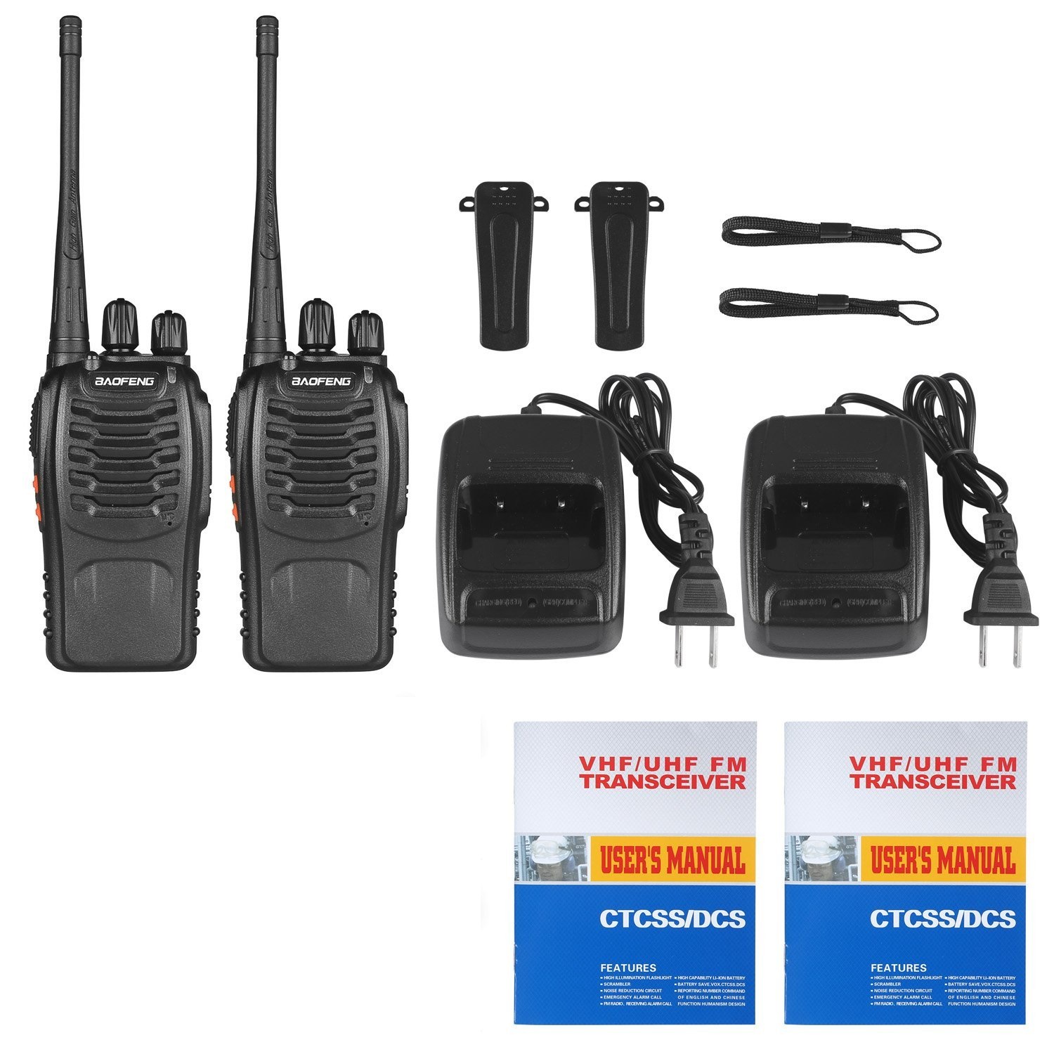 Baofeng Walkie Talkie Long Range Two-Way Portable Radio License-Free Multi Channel (Pack of 2) 12 - Huligun.com Baofeng Walkie Talkie Long Range Two-Way Portable Radio License-Free Multi Channel (Pack of 2) - Image 12