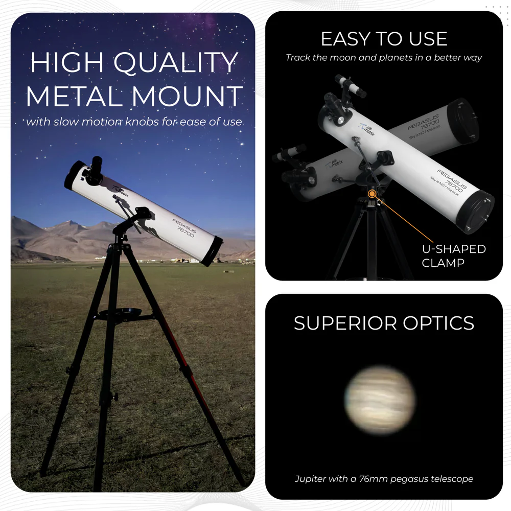 Rent - Pie Matrix Pegasus Reflector Telescope 76700 (Rental) 2 - Huligun.com Rent - Pie Matrix Pegasus Reflector Telescope 76700 (Rental) - Image 2