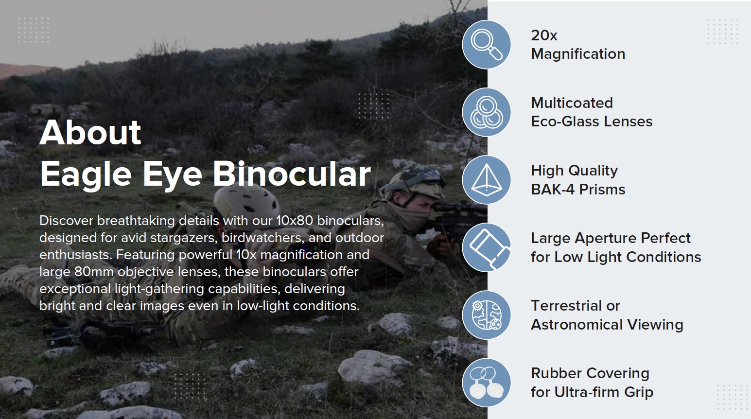 Pie Matrix Eagle Eye 20x80 Binoculars 2 - Huligun.com Pie Matrix Eagle Eye 20x80 Binoculars - Image 2