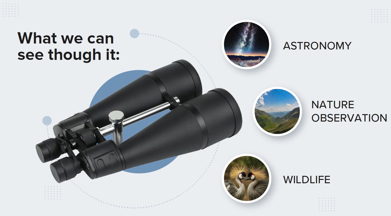 Pie Matrix Eagle Eye 20x80 Binoculars 3 - Huligun.com Pie Matrix Eagle Eye 20x80 Binoculars - Image 3