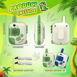 Cute Walkie Talkies for Fun Games (Pack of 2) Walky Talky Dinosaur Design 12 - Huligun.com Cute Walkie Talkies for Fun Games (Pack of 2) Walky Talky Dinosaur Design - Huligun.com