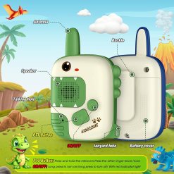 Cute Walkie Talkies for Fun Games (Pack of 2) Walky Talky Dinosaur Design 11 - Huligun.com Cute Walkie Talkies for Fun Games (Pack of 2) Walky Talky Dinosaur Design - Huligun.com
