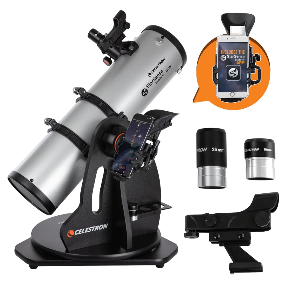 Celestron Starsense Explorer 130mm Dobsonian Smartphone App-Enabled Telescope 1 - Huligun.com Celestron Starsense Explorer 130mm Dobsonian Smartphone App-Enabled Telescope