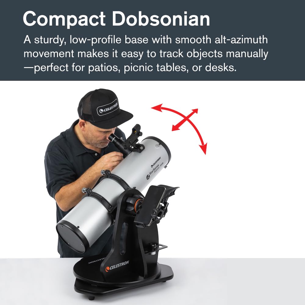 Celestron Starsense Explorer 130mm Dobsonian Smartphone App-Enabled Telescope 4 - Huligun.com Celestron Starsense Explorer 130mm Dobsonian Smartphone App-Enabled Telescope - Image 4
