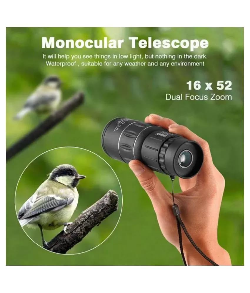 Generic 16x50 16x52 Monoculars for Birdwatching Wildlife Sightseeing 5 - Huligun.com Generic 16x50 16x52 Monoculars for Birdwatching Wildlife Sightseeing - Image 5