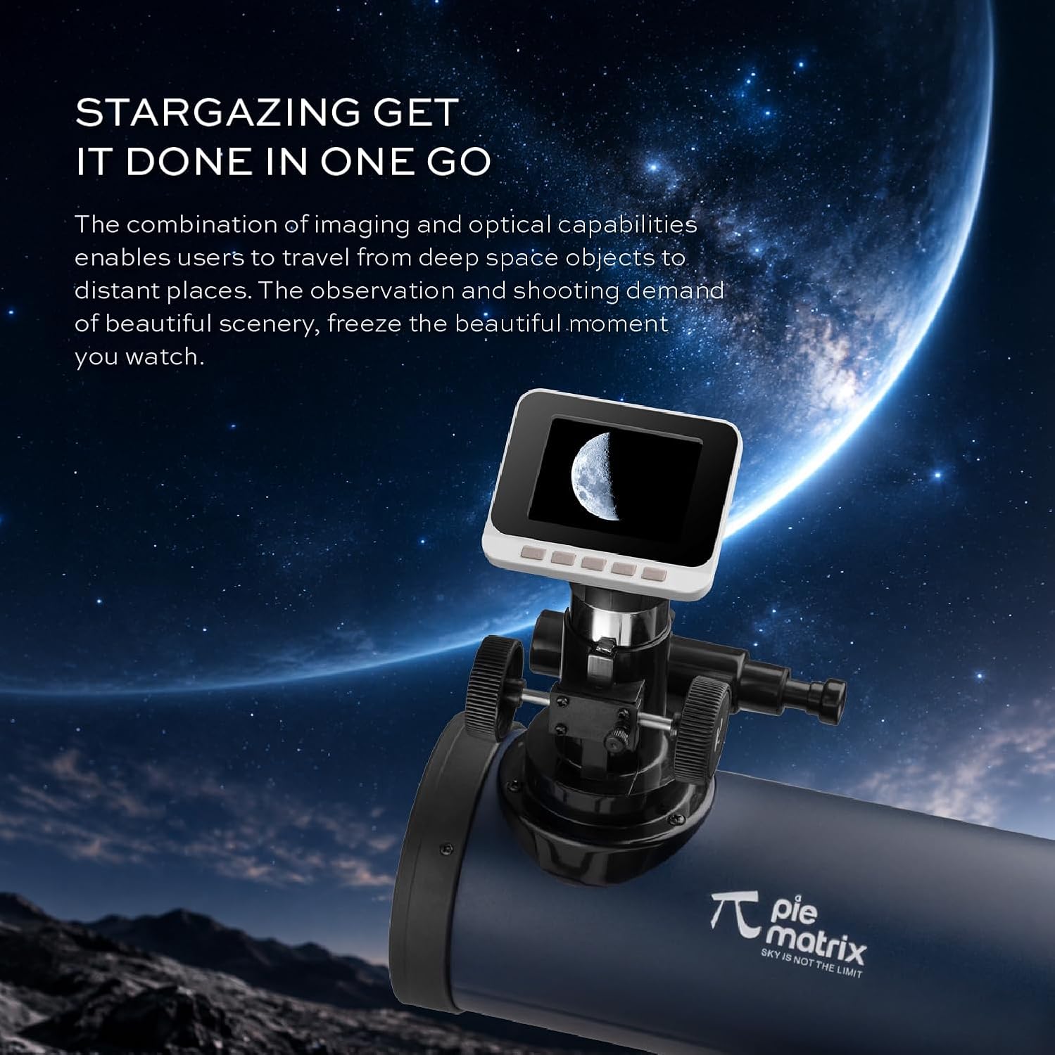 Pie Matrix Wifi Telescope Camera Digital Eyepiece with Screen Wireless Live View Image Capture 7 - Huligun.com Pie Matrix Wifi Telescope Camera Digital Eyepiece with Screen Wireless Live View Image Capture - Image 7
