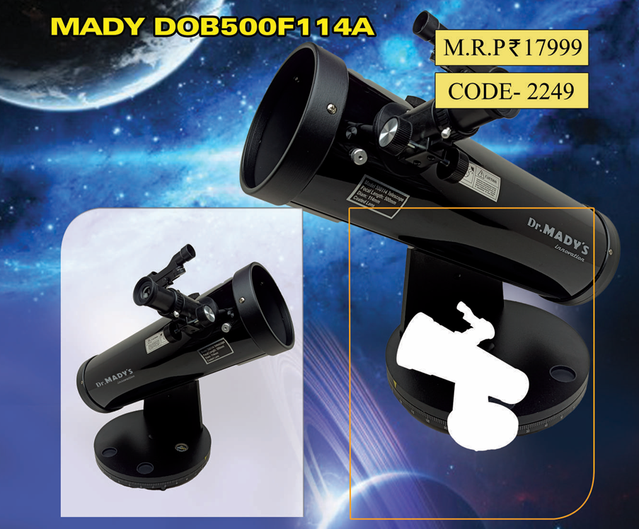 Dr Mady 114mm Tabletop Dobsonian Telescope (114mm/ 500mm) DOB500F114A 3 - Huligun.com Dr Mady 114mm Tabletop Dobsonian Telescope (114mm/ 500mm) DOB500F114A - Image 3
